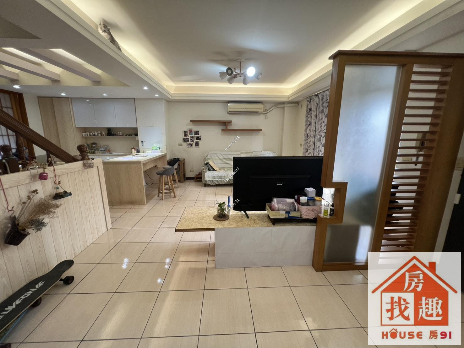 中壢大崙近青埔【廣涵】裝潢4房車樓中樓重疊別墅