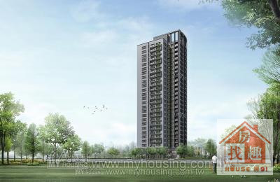 竹北家樂福台元科技旁新業建設公園第一排三房平車