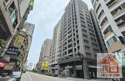 漢神巨蛋崇德商圈|角窗1+夾面寬臨路黃金樓店平車