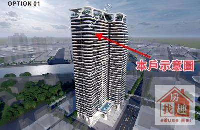 港灣１號院A8-33樓｜亞灣區海景高樓三房平車