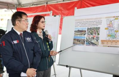 臺南市長黃偉哲視察喜樹灣裡市地重劃工程 推動南區發展邁大步