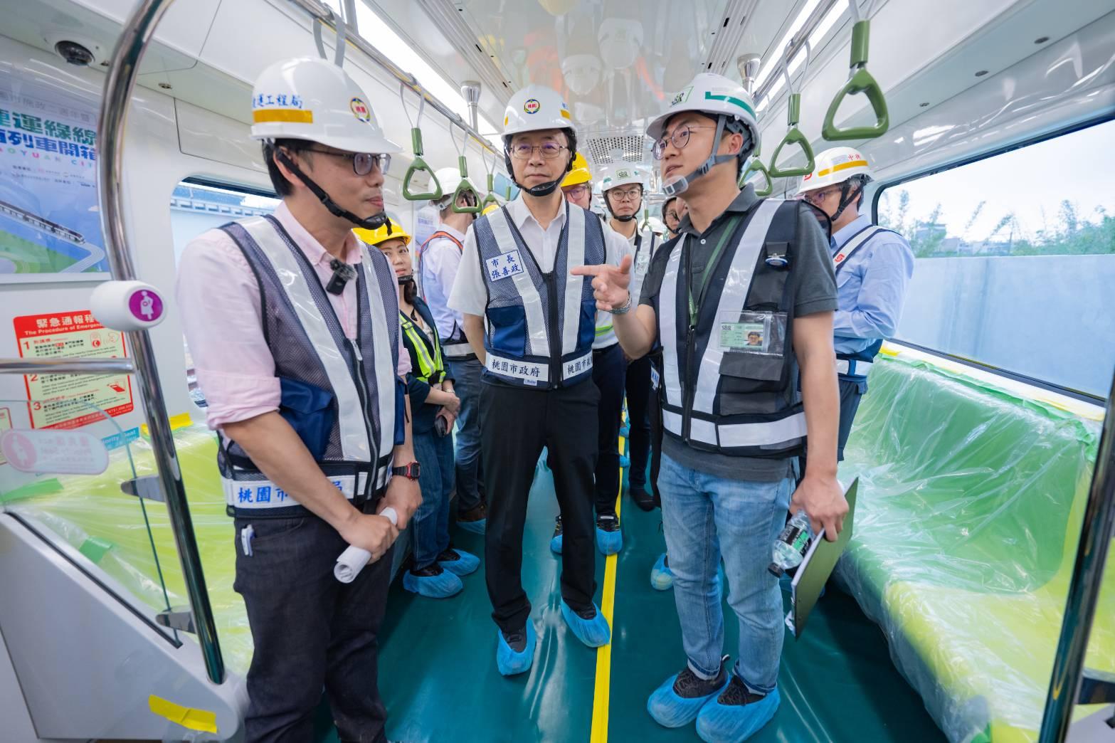 張善政市長拍板！桃園捷運綠線7月啟動主線動態測試 全力衝刺年底通車目標
