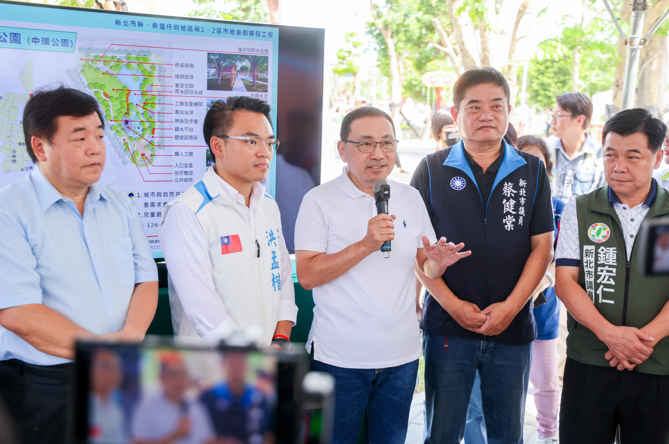 塭仔圳重劃區開發再進化！新北市中環公園啟用 新北市長侯友宜讚重大里程碑